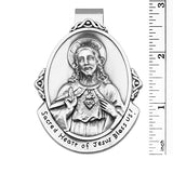 Sacred Heart of Jesus Medal Auto Visor Clip