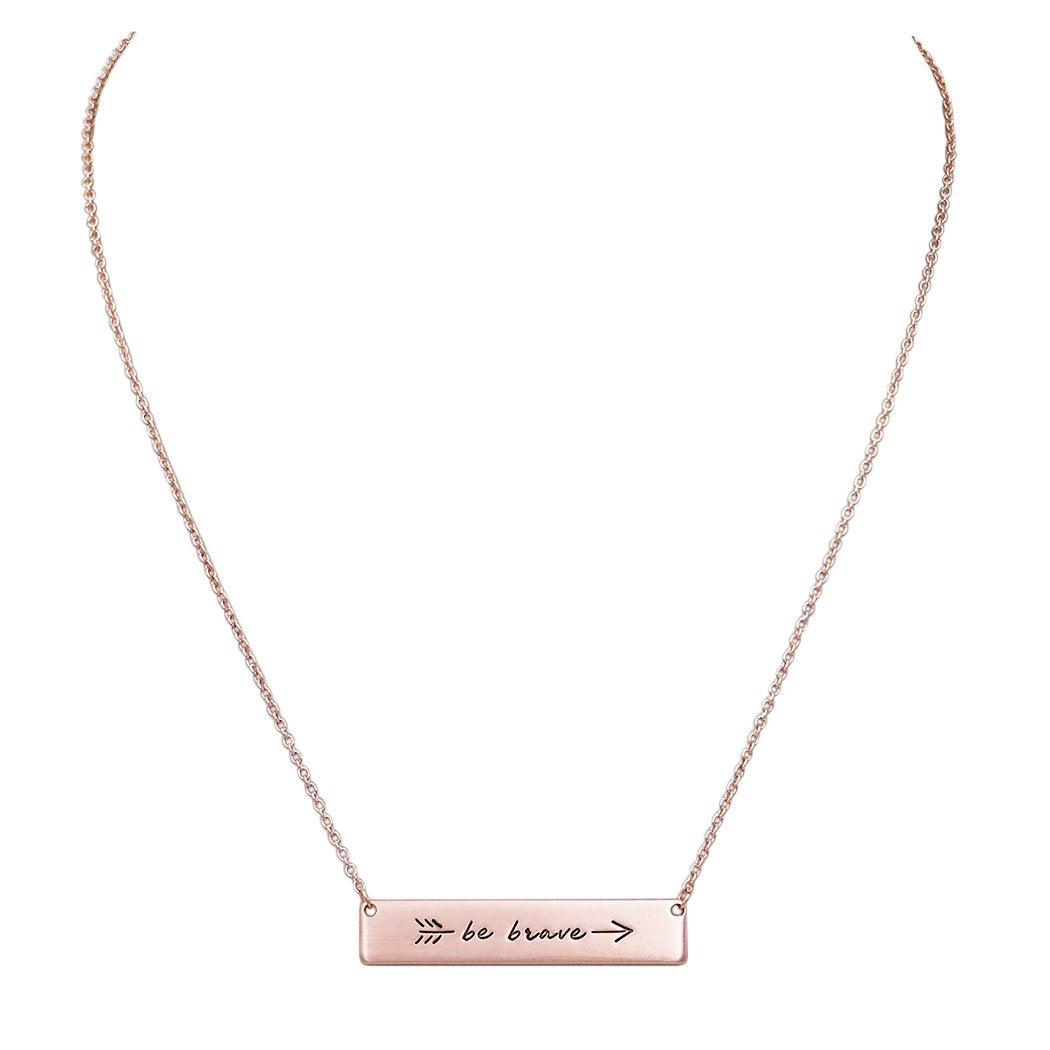 Be brave deals bar necklace