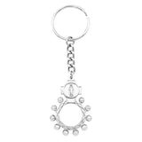 Religious Gift Miraculous Medal Rosary Keychain, 4.3"
