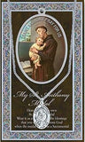 Saint Pendant Necklace and 2 Religious Pocket Tokens (St Anthony)
