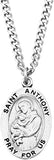 Saint Pendant Necklace and 2 Religious Pocket Tokens (St Anthony)