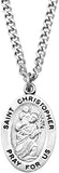 Saint Pendant Necklace and 2 Religious Pocket Tokens (St. Christopher)