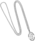 Saint Pendant Necklace and 2 Religious Pocket Tokens (St. Christopher)