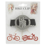 Hand Engraved Religious St Christopher Medal Go Your Way In Safety (Bike Clip)