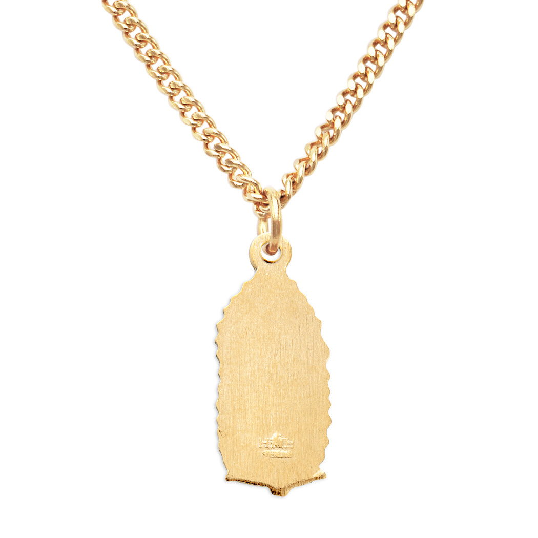 Our Lady of Guadalupe Pendant in 14K Yellow Gold – Roxx Fine Jewelry