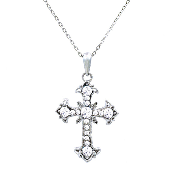 Swarovski Crystal Cross Necklace in STERLING SILVER Chainfaith  Necklaceperfect Gift for Mom for Friends Birthday Present for Her. - Etsy  India