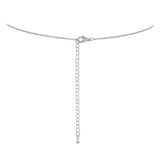 "Trust in The Lord" Silver Tone Horizontal Inspirational Bar Pendant Necklace, 17.5"-20.5" with 3 Extender