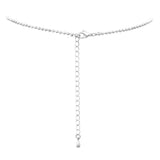 Crystal Infinity Cross Pendant Necklace, 16"+3" Extender (Silver Tone)