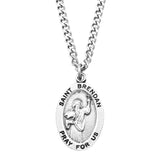 Rosemarie Collections Religious Saint Medal Pendant Necklace 24" (St Brendan)
