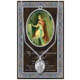 Religious Medal Pendant Necklace 18" (St Philomena Patron Saint of Children)