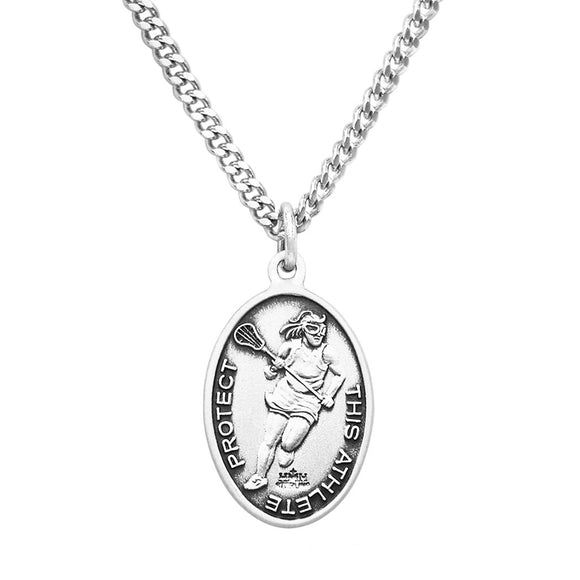 Women Necklace St Christopher Medal 18