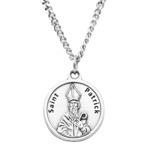 Saint Patrick Irish Blessing Medal Pendant Necklace (18